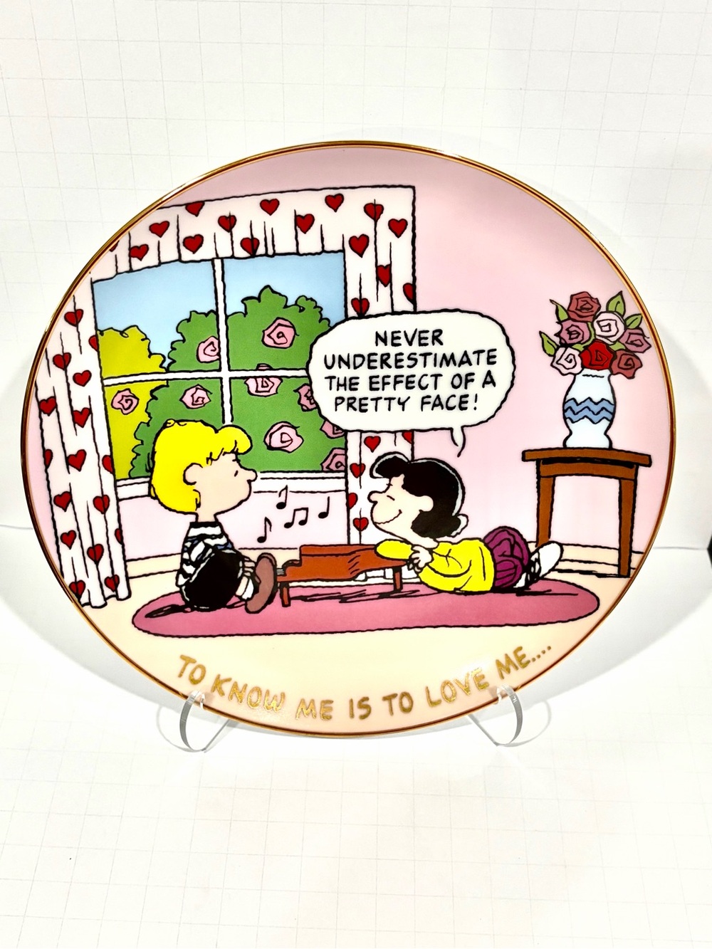 Peanuts Decorative Plate -Danbury Mint #F3003 Charlie Brown